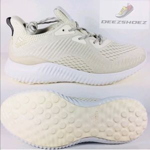 adidas alphabounce shoes white mens size 9/5